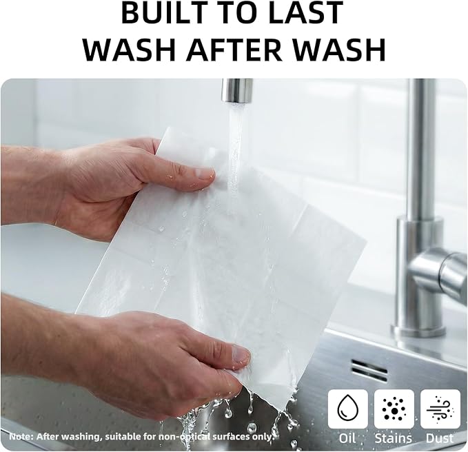 llano Lens Cleaning Cloth, Screen Cleaning Cloth 10 Pack (23cm x 23cm) | Nano Fiber Cloth for Camera Lenses, Smartphone Screens, Tablets, Computer Monitors, Vacuum-Packed and Reusable - Image 6