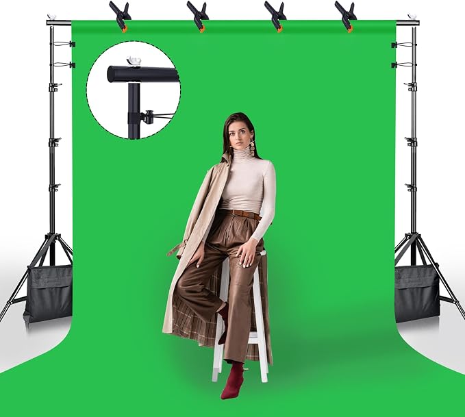 BEIYANG 8.5 x 10 FT Photo Backdrop Stand Kit, Adjustable Background Holder Support System Kit with Carrying Bag, for Photography Video Stutio, Parties Decoration, Advertising Display - Image 8