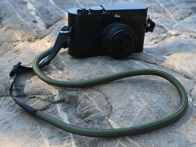 Quick Release Camera Neck Strap Shoulder Strap Belt for Mirrorless Digital Cameras Climbing Rope with Quick Release QD Loops Connector with O-Ring Adjustable Length 30-53inch Green - Image 3
