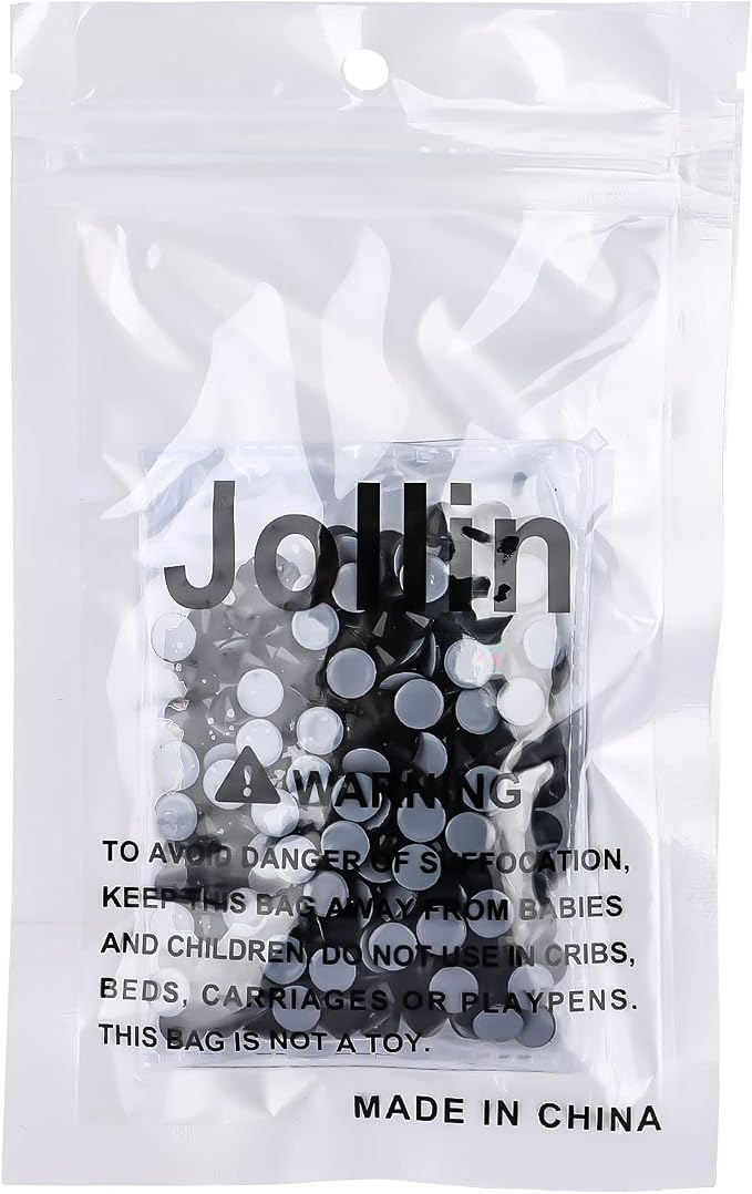 Jollin Hotfix Rhinestones Flatback Crystal Gems 6.4mm SS30, Jet | 288pcs Hot Fix Crystals Glass Rhinestones for Bedazzling, Crafting, Clothes, Shoes & Accessories DIY Decoration - Image 7
