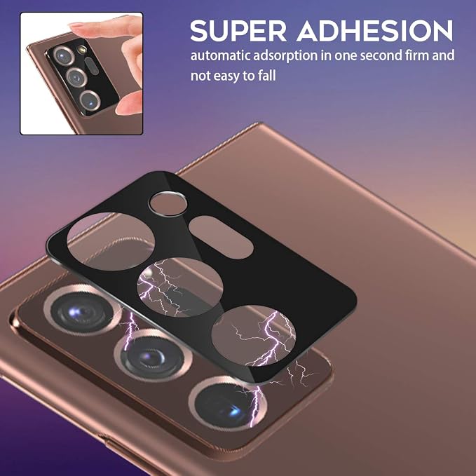 Orzero (4 Pack) Camera Lens Protector Compatible for Samsung Galaxy Note 20 Ultra (Not Affects Flash), Protector de Cámera 9 Hardness HD Anti-Scratch Full Coverage Bubble-Free - Image 4