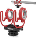 NEEWER Microphone Shock Mount with Cold Shoe, 1/4" Thread for Camera Cages, Boom Arm Pole Stands, Tripods, Mic Holder Compatible with VM15 Rode NTG Series Sennheiser MKE600 Audio Technica AT875R, MH1 by Neewer