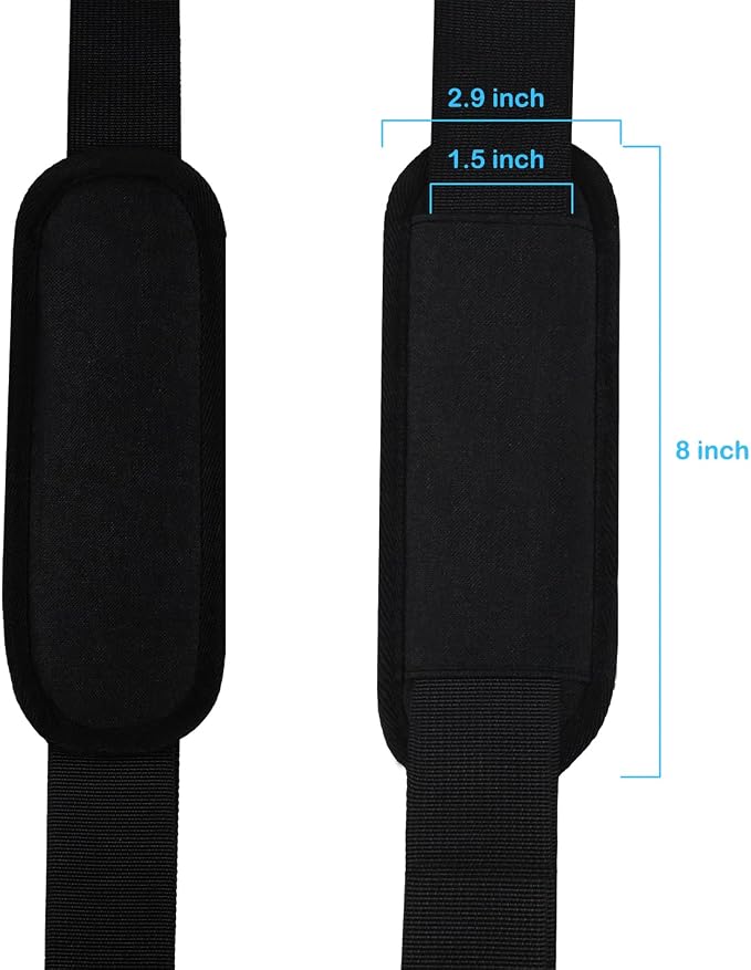 Shoulder Strap, Durable 55" Universal Replacement Laptop Shoulder Strap | 55 In Shoulder Strap Adjustable Comfortable Belt with Metal Hooks for Briefcase, Messenger Bag, Luggage/Duffel/Camera - Image 4