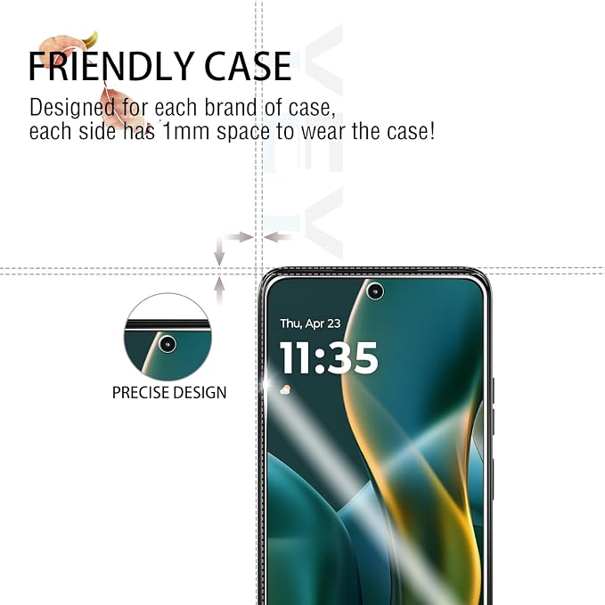 Moto G 2025/2026 Tempered Glass Screen & Lens Protector 2+2 Pack HD Clear | [Case Friendly] [Anti-Glare] [Bubble-Free] - Image 4