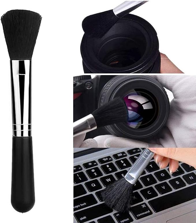 Camera Lens Cleaning Kit, Professional DSLR Lens Cleaning Tool with Waterproof Storage Bag, Air Dust Blower, Lens Cleaning Pen Brush, Cleaning Cloth, Empty Bottle, for DSLR Camera Cleaning Tool - Image 4