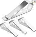 4 Pack Car Sun Visor Photo Clips, Stainless Steel Sun Visor Clips for Car with Adhesive Clip Mounting Kit for Custom Displays (Photo Frames Not Included), Strong Hold Accessory for Cars, Home & Office by Vin+Beauty