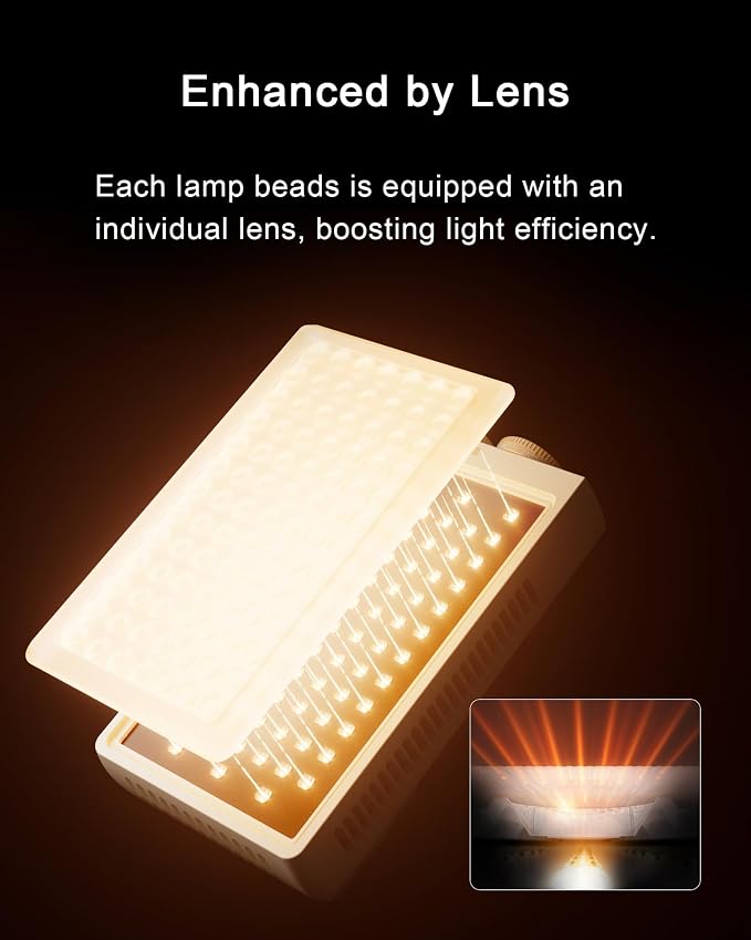 ZHIYUN FIVERAY M40 SE Combo 40W Bi-Color Video Light, 250g Portable Camera Light 17100 Lux 2700K-8500K CRI 95 TLCI 97+ LED Panel DSLR Photography Lighting for YouTube, TikTok - Image 9