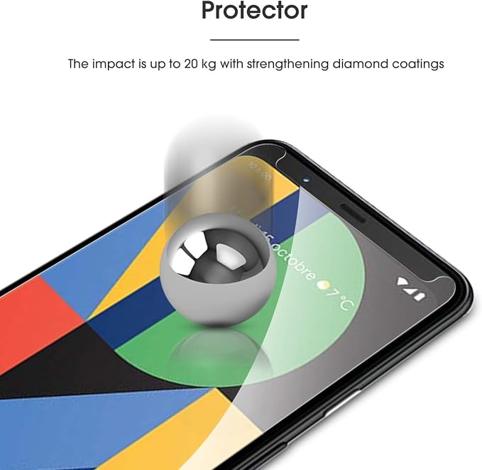 OMOTON [4 Pack] Screen Protector Compatible with Google Pixel 4XL, Tempered Glass Screen Protector for Google Pixel 4 XL 2019 Released, Scratch Resistant/Case Friendly - Image 7
