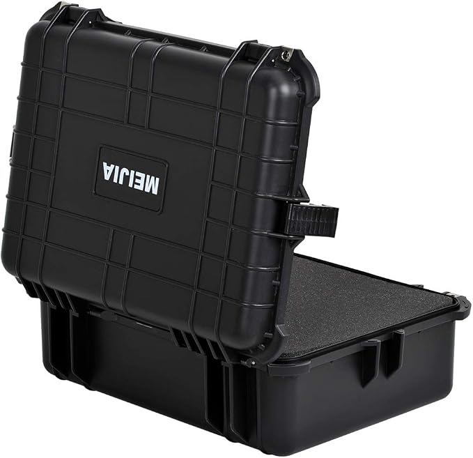 MEIJIA All Weather IP67 Waterproof Hard Camera Case,Hard Protective Case,Hard Case with Customizable Foam,Fit Use of Drones,Camera,Equipments,Pistols(Black,19.78x15.77x7.41inches) - Image 7