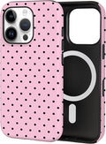 TPU Phone Case for iPhone 16 Pro, MagSafe Wireless Charging Compatible, Shockproof Slim Fit Protective Cover with Anti-Yellowing & Raised Camera Protection (Polka dot 4, iPhone 16 Pro) by Unknown