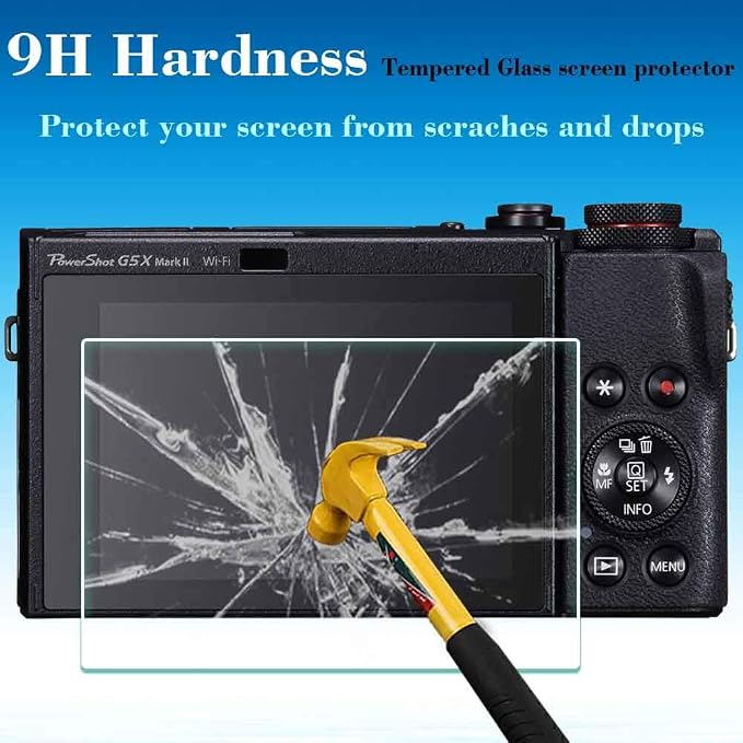 ULBTER Screen Protector for Canon G7X Mark II G7 X G9X Mark II G9 X G5X II | [3Pack] Tempered Glass for Canon PowerShot G5X II / G5 X / G7X II / G7 X / G9X II / G9 X Anti-Scrach Anti-Bubble - Image 4