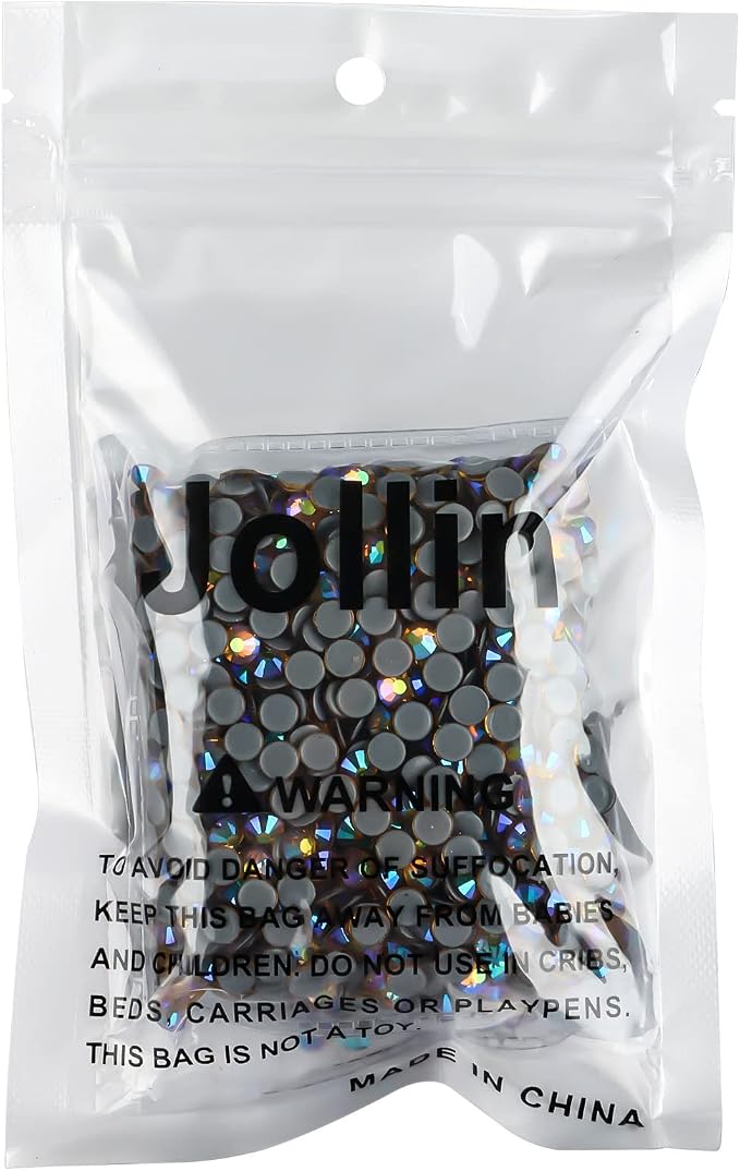 Jollin Hotfix Rhinestones Flatback Crystal Gems 4.8mm SS20, Topaz AB | 1440pcs Hot Fix Crystals Glass Rhinestones for Bedazzling, Crafting, Clothes, Shoes & Accessories DIY Decoration - Image 7