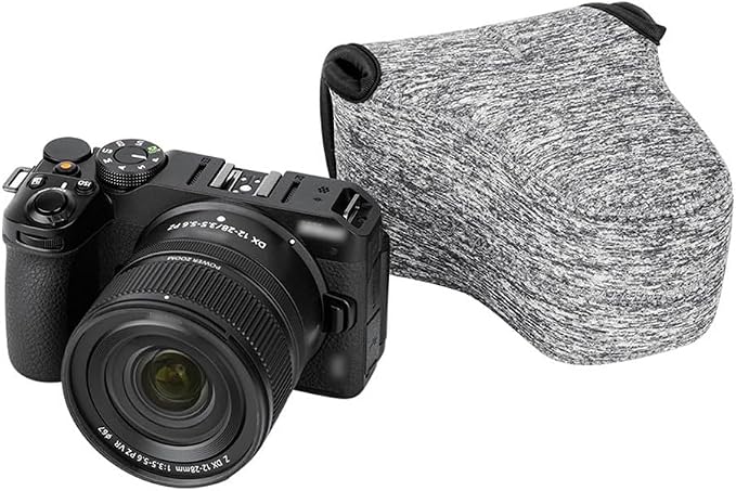 Neoprene Camera Sleeve for Fuji X-T30 III X-T50 +16-50mm Lens Leica Q3 43 | without strap, for SONY a7C II +28-60 Fuji X-T30 III X-T50 +16-50mm/Nikon Z30+12-28mm Lens Camera Case, 5 x 3.3 x 5.1" by KIWIFOTOS