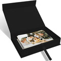 5x7" Archival Photo Storage Box with Lid – Stackable Memory Keepsake Organizer for Photos, Certificates, Jewelry & Scrapbooking Supplies, Photo Cases and Postcard Keeper Storage Container Box Black by Sprsthai