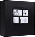 RECUTMS Photo Album 4x6 1000 Pockets Large Leather Family Photo Album Black | Extra Large Capacity, Black Page, Hold 1000 Horizontal and Vertical Photos, Anniversary Wedding Picture Book,DIY Cover Window by RECUTMS