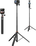 53" Osmo Action 6 Selfie Stick Tripod for DJI Osmo Nano/Action 6, Compact Extendable Handle Grip w Magnetic Quick-Release Adapter Mount, Extension Rod/Travel Vlogs Stand/Accessory for Video Shooting by Unknown