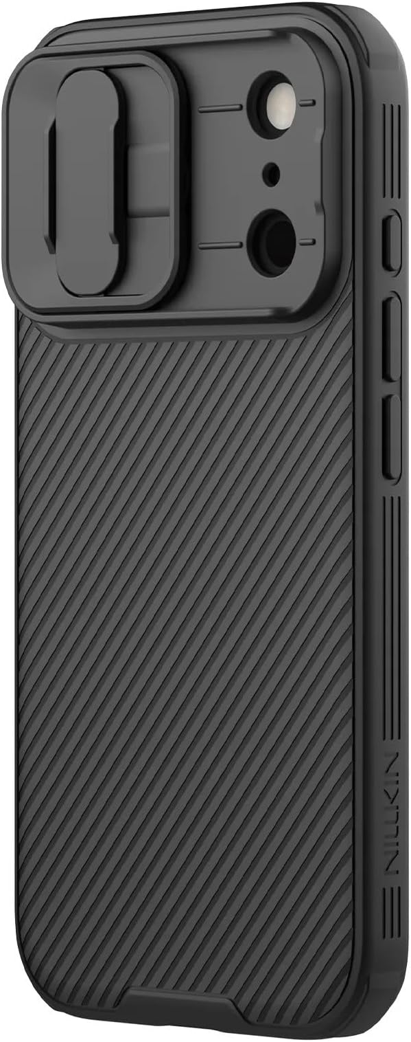 Nillkin for iPhone 17 Pro Case with Slide Camera Cover & Thin Slim Fit | Shockproof Protective | Protector Privacy | Phone Case Camera Lens Protector, Black - Image 4