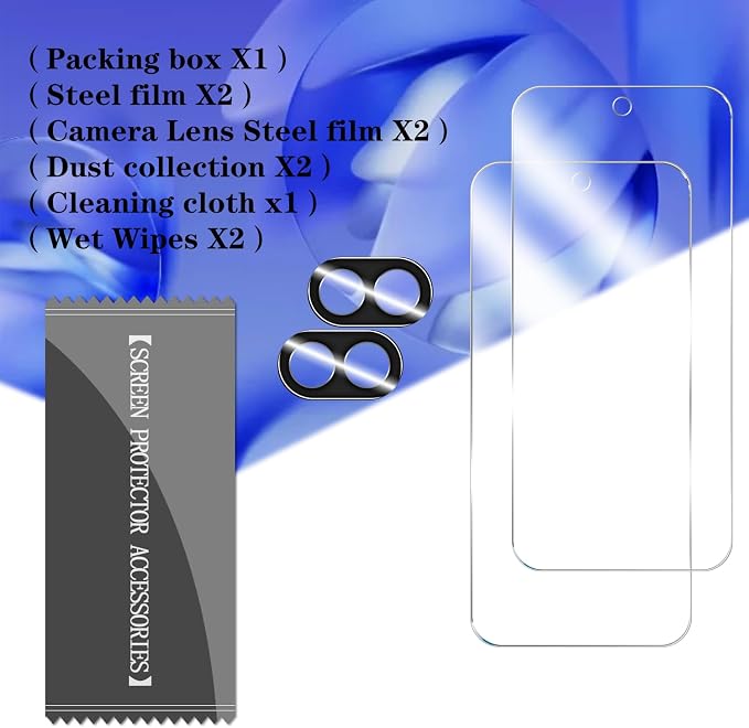BIGFACE for Pixel 9A Tempered Glass Screen Protector + Camera Lens Protector [ 2 + 2 Pack ][Fingerprint Unlock] [Anti-Scratch] [Case Friendly] Clear HD Protective Film for Google Pixel 9A 5G - Image 7