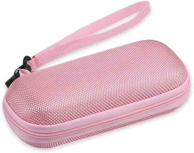 AGPTEK Carrying Case, EVA Zipper Carrying Hard Case Cover for MP3 Players | Storage Holder for Digital Voice Recorders, 3D Printing Pen, USB Cable, Earphones, Memory Cards, U Disk (Pink) by AGPTEK