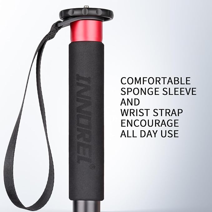 63in/160cm Camera Monopod INNOREL VM60A Aluminum Alloy Portable Compact Lightweight Travel Monopod with Fast Flip Lock for Canon Nikon Sony DSLR Camera Video Camcorder DV Photography Load 22lbs/10kg - Image 3