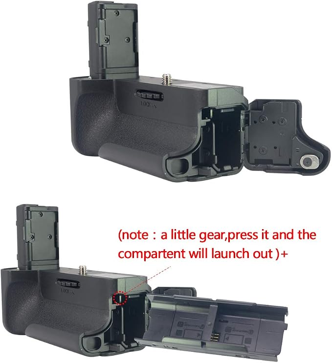 MCO-A7II Vertical Battery Grip as VG-C2EM Replacement for Sony A7II A7S II A7R II, Hold NP-FW50 Battery(Battery not Included) - Image 6