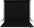 Denny Mfg Seamless Paper Backdrop for Photoshoot, Black, 107 in x 36 ft | Photoshoot backdrop, Matte Finish for Portraits, Product Photos and Video Shoots, with Free Roll Gaffer Tape (2 in x 13 ft) by DennyManufacturing