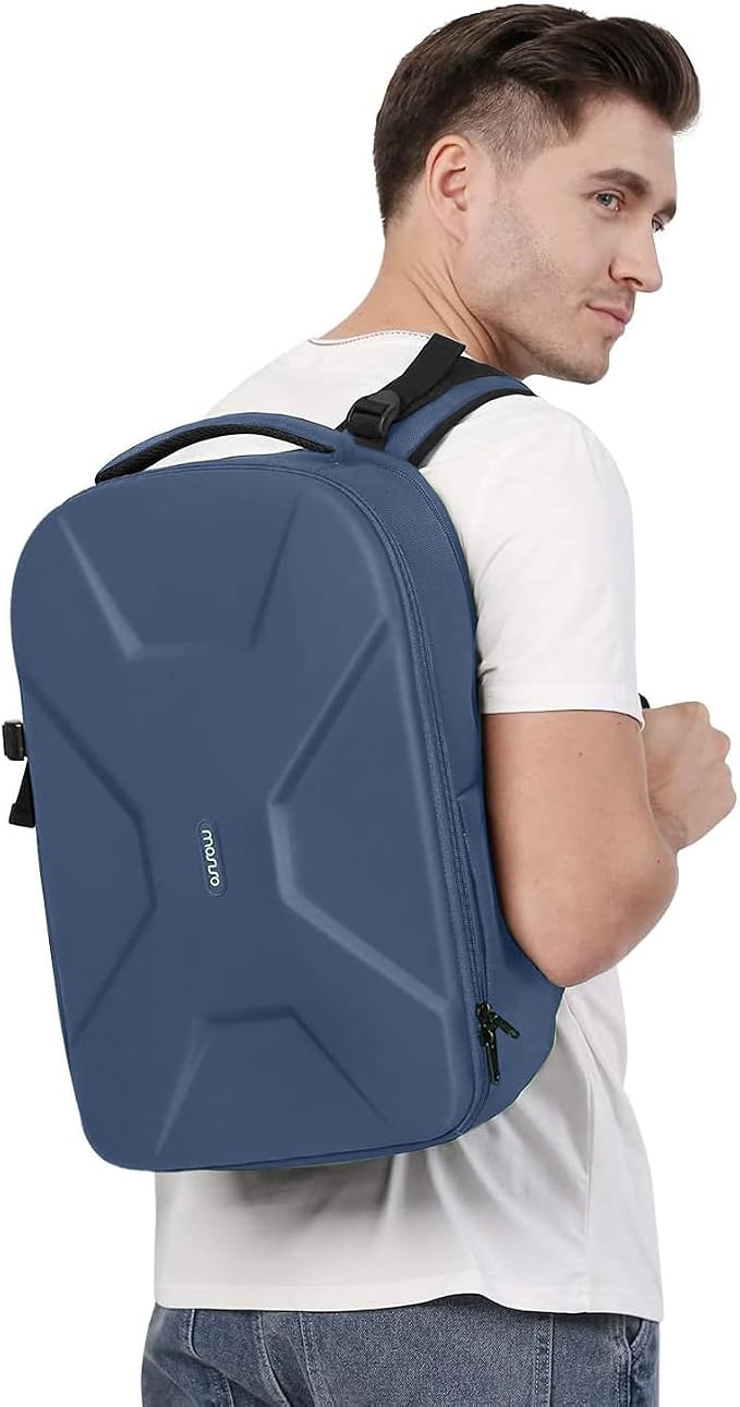 MOSISO Camera Backpack, DSLR/SLR/Mirrorless Photography Camera Bag | 15-16 inch Waterproof Hardshell Case with Tripod Holder&Laptop Compartment Compatible with Canon/Nikon/Sony, Steel Blue - Image 6
