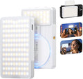 Magnet Phone Light, 160 LED Dual Side Selfie Light Compatible with iPhone Magsafe, 3 Lighting Adjustment Modes, Selfie Lights for iPhone/iPad/Camera/Photography/TikTok/Vlog/Video/Zoom Calls by SEAEYES