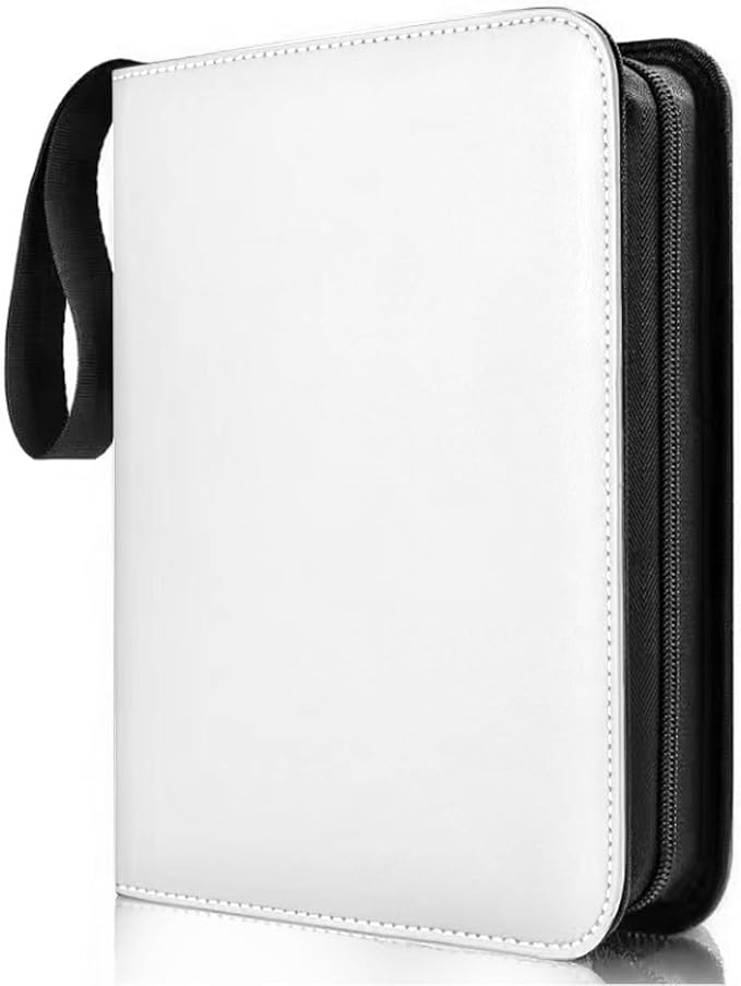 Photo Album 5x7 200 Pockets, Zip Photos Binder Album with 50Pcs Double Sided Pocket Sleeves, PU Leather Pictures Albums Folder, Seed Storage Binder Album (White) - Image 2