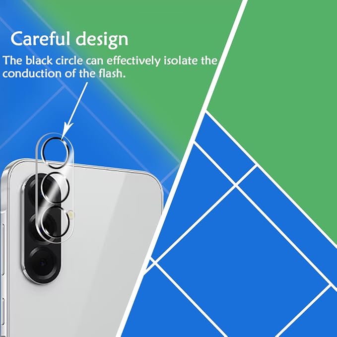 BIGFACE Galaxy A17 Tempered Glass Screen Protector + Camera Lens Protector [2 + 2 Pack][Case Friendly][Anti-Scratch][Ultrasonic Fingerprint Unlock] HD Protective Film for Samsung Galaxy A17 - Image 4