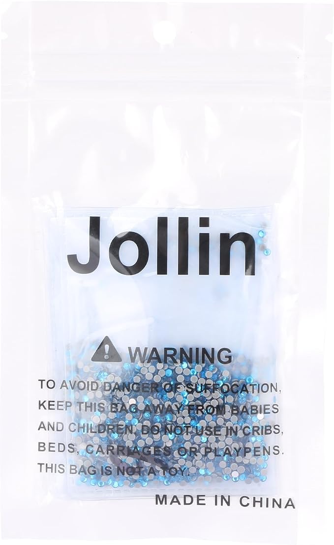 Jollin Hotfix Rhinestones Flatback Crystal Gems 2mm SS6, Capri Blue | 2880pcs Hot Fix Crystals Glass Rhinestones for Bedazzling, Crafting, Clothes, Shoes & Accessories DIY Decoration - Image 6