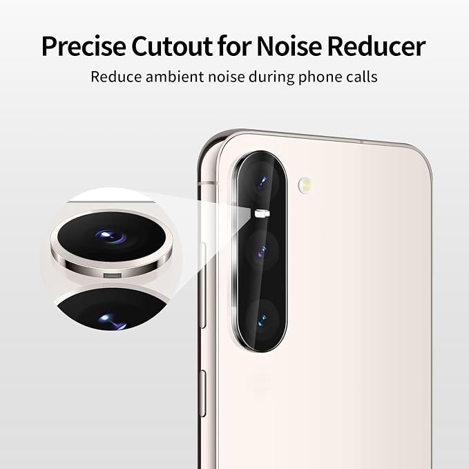 Privacy Screen Protector & Camera Lens for Galaxy S25 Plus 5G | 3+2 Pack, Anti-Spy, 9H Hardness, Support Fingerprint Unlock, Tempered Glass - Image 7