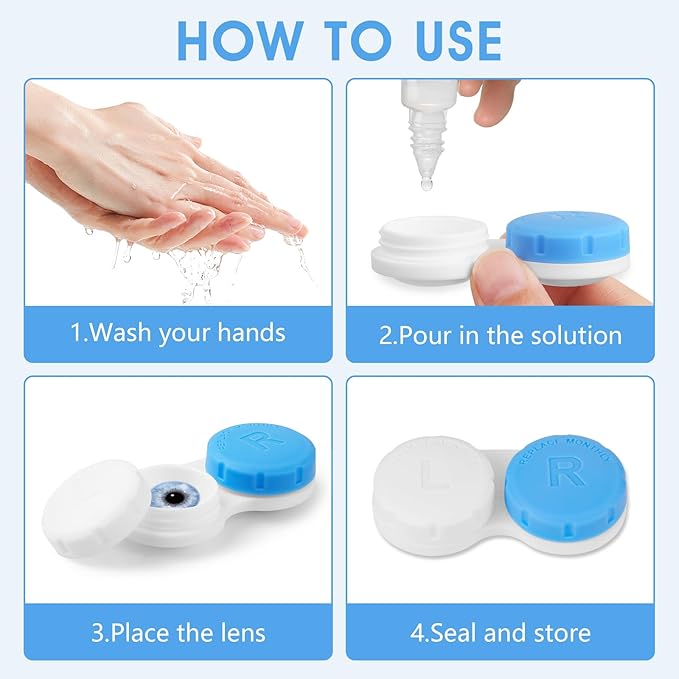 120 Pack Colorful Contact Lens Cases Bulk, Cute Leak-Proof Storage Box with 12 Assorted Colors, Durable Portable Travel Kit for Home and Office Use - Image 7