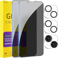 PEHAEL for iPhone 14 Plus Privacy Screen Protector+Camera Lens Protector | Installation kits, Anti-Spy Private, Anti-Scratch, 9H Tempered Glass, Case Friendly, 2+2 Pack, [6.7 inch] by PEHAEL