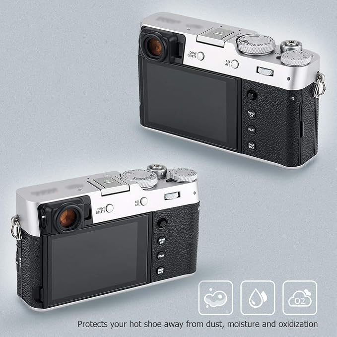 Camera Hot Shoe Cover for Fujifilm XT30III XM5 X100VI X100V XE4 XS20-Silver | Camera Hotshoe Protector Cap,for Fujifilm X Half XT5 XT4 XT3 XT2 GFX 100RF 50S II XH2 XH2S XT30II XT20 XT10 XS10 X100F X100T - Image 5