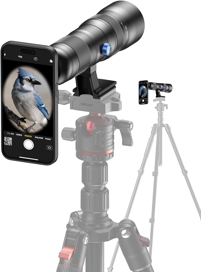 20-60X Zoom Telephoto Lens for iPhone 15 Pro Max, Evil Eye High Power HD Telephoto Phone Lens with Phone Case by Evileye