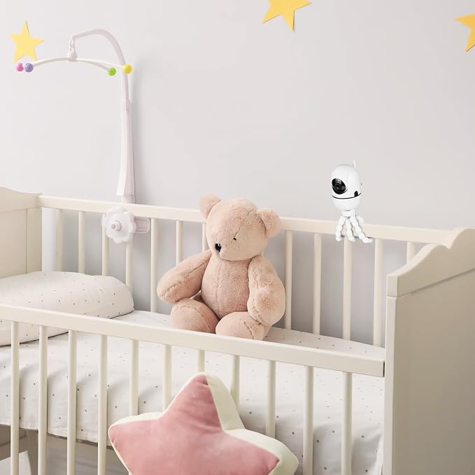 Tripod Baby Monitor Mount for HelloBaby HB65/HB40/HB6550/ HB6560/ HB6240/ HB6148/HB66/HB6339, ANMEATE 549/SM935E, Flexible Baby Camera Mount Attach Your Camera Wherever You Want (Camera NOT Include) - Image 7