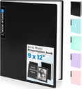 Sooez Binder with Plastic Sleeves 30-Pocket, Displays 60 Pages, 9x12 Folders by Sooez