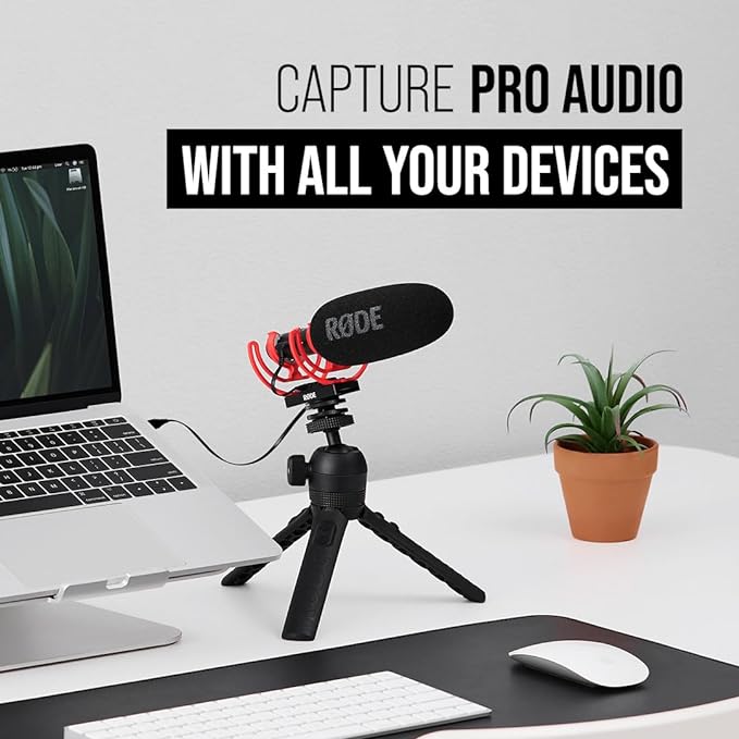 Rode VideoMic NTG Camera-mount Shotgun Microphone,Black | Supercardioid shotgun microphone with variable gain and USB output for cameras, smartphones and computers - Image 5