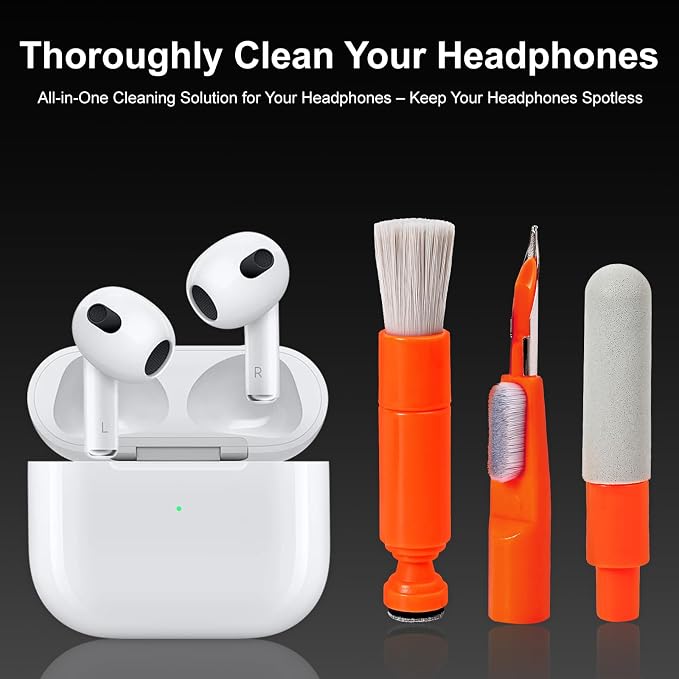 Keyboard Cleaner Laptop Cleaning Kit, Keyboard Cleaning Kit with Retractable Keyboard Brush and Multi-Function Cleaning Pen for MacBook iPad iPhone, Tablet, PC, Camera Lens, Phone, PC Monitor - Image 3