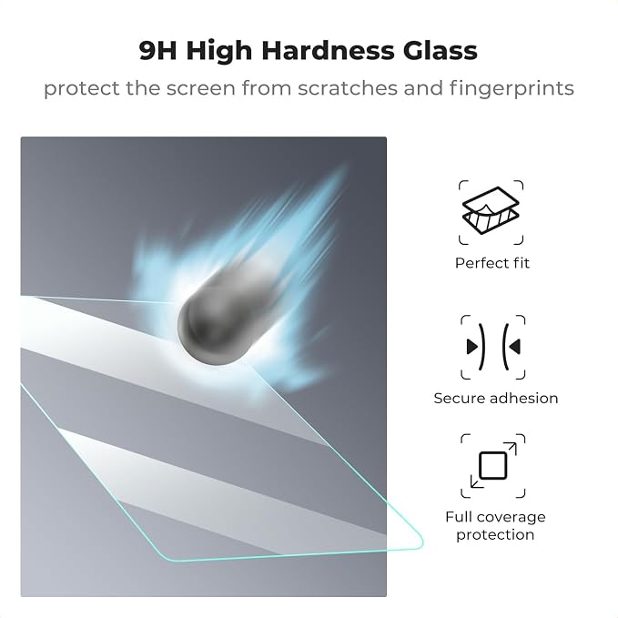 K&F CONCEPT 3 Pack Screen Protector Compatible with Canon R100 R10 Camera | Ultra Clear Tempered Glass Screen Protector Anti Scratch Bubble Free Ultra Resistant PF07 - Image 2