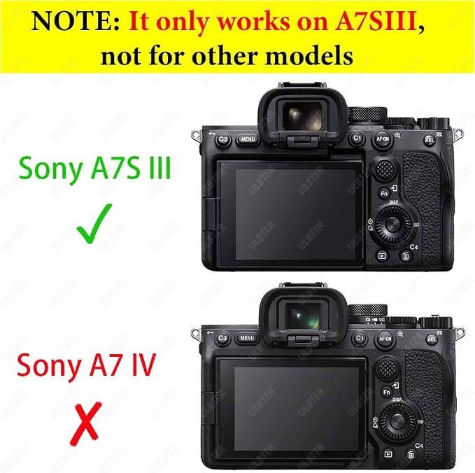 ULBTER Screen Protector for Sony Alpha A7S III A7S II A7SIII [3+2Pack] | Tempered Glass for Sony A7SII 7S III 7S II A7S3 A7S2 Camera & Hot Shoe Cover 0.3mm 9H Hardness Anti-Scrach Anti-Bubble - Image 2