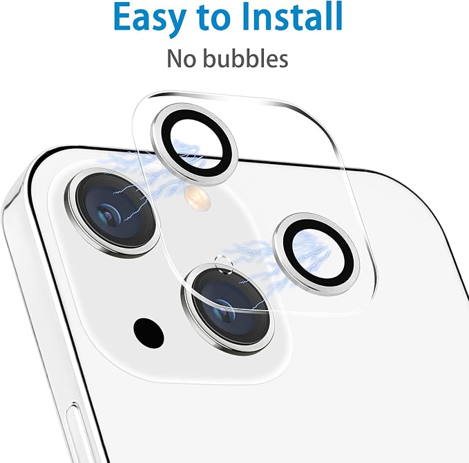Dengduoduo 3 Pack Tempered Glass Camera Lens Protector for iPhone 13 6.1" & iPhone 13 Mini 5.4", Ultra HD, 9H Hardness, Anti-Scratch, Case Friendly, Easy to Install [No Affect on Night Shots] - Image 5