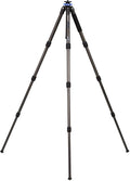 Benro Mach3 9X Carbon Fiber Series 3 Long Tripod, 4 Section, Twist Lock Legs, 69.7" Maximum Height, 35.3 Load Capacity- Black (TMA38CL) by Benro
