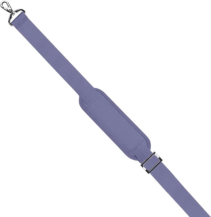 MOSISO 56 inch Shoulder Strap, Adjustable Soft Universal Non-Slip Strap | Thick Replacement Strap, Fit Padded with Metal Swivel Hooks for Laptop Shoulder Bag/Laptop Messenger Bag, Lavender Gray - Image 6