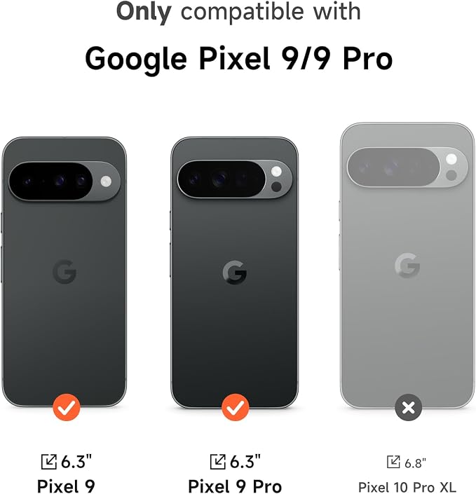SURITCH for Google Pixel 9/9 Pro Case with 360° Rotatable Hand Strap Phone Grip Holder & Invisible Kickstand & Slide Camera Cover, Slim Rugged Shockproof Protective Cover for Pixel 9/9 Pro, Blue - Image 2