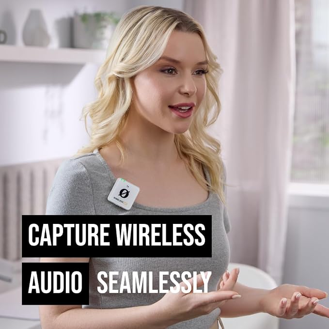 RØDE Wireless ME Dual Set Ultra-Compact Wireless Microphone System with Built-in Microphones, GainAssist Technology and 100m Range for Filmmaking, Interviews and Content Creation (White) - Image 4
