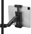 Tablet Holder for Microphone Stand, iPad Mic Stand Phone Holder 360° Swive | Tablet Mic Music Mount Compatible with iPad Pro Air Mini Galaxy and Smartphone 4.7-13.5" by Zeleramdo