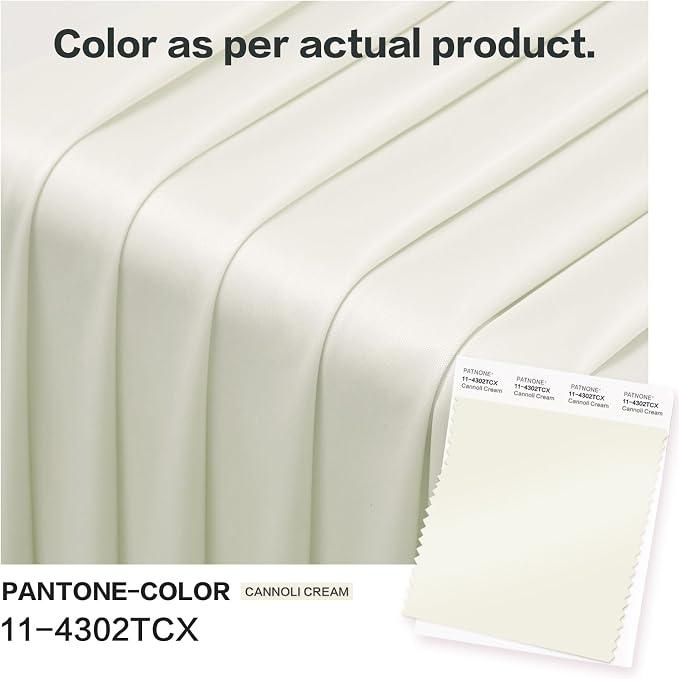 50x12 ft Ivory Backdrop Curtains for Weddings Parties, Birthdays and Photos | 10 Panels 5x12 ft, Wrinkle-Free Polyester Drapes, Washable, Ironable, 4 in Rod Pocket for Baby Showers Photography Background - Image 5