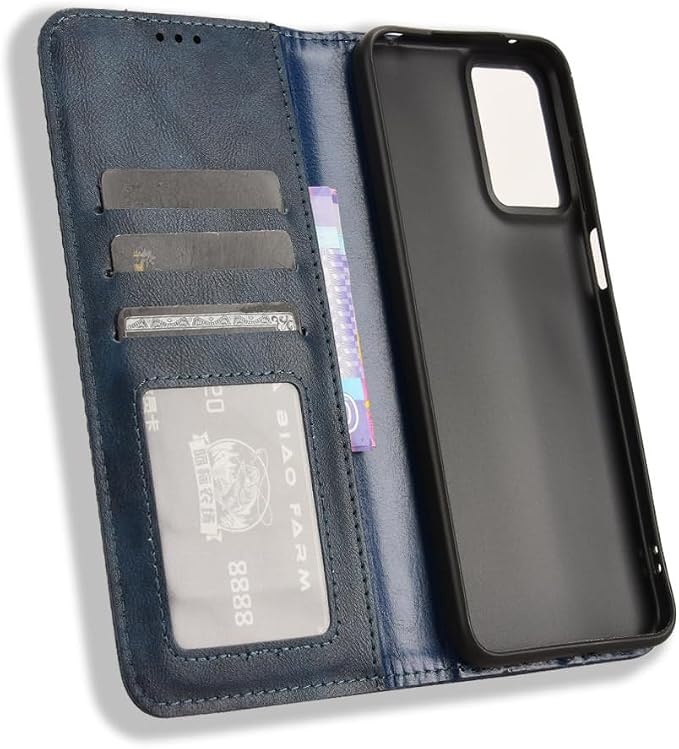 for RAZ Memory Cell Phone (2025/2024) Case Magnetic Flip Wallet -Blue | Magnetic Wallet with Card Holder Kickstand Protection Flip Folio Leather Wallet Case for RAZ Memory Cell Phone (2024/2025) - Image 7